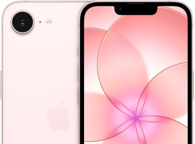 iphone 17e ruzovy detail